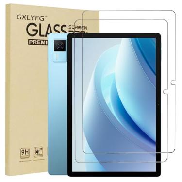 Imagem de GXLYFG Pacote com 2 protetores de tela de vidro temperado compatíveis com DOOGEE U13, cobertura total de 13 polegadas, antiarranhões, sem bolhas, dureza 9H