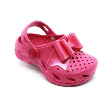 Imagem de Sandália Babuche Plugt Menina Ventor Laço Rosa Pink Calce Fácil, Pink,