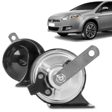 Imagem de Par Buzina Automotiva Fiamm Bravo 2011 A 2016 Grave E Agudo 12V Conector Jpt