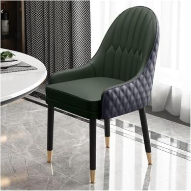 Imagem de Cadeiras De Jantar De Lazer Com Braços Assento Acolchoado Em Couro Falso Com Pernas De Madeira Poltronas Estofadas Cadeiras De Recepção Cadeiras De Balcão