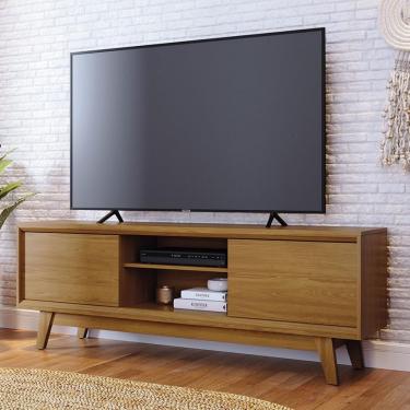 Imagem de Rack Bancada 2 Portas Tvs Até 65 Polegadas Atlas - Cumaru Cumaru