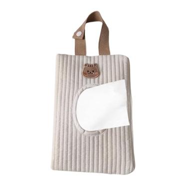 Imagem de Recipiente de viagem para lenços umedecidos – Recipiente portátil para lenços de bebê, dispensador de lenços de recarregável, de armazenamento de lenços removível para de fraldas de