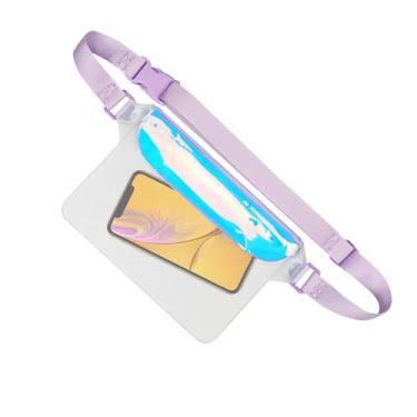 Imagem de Pochetes femininas – bolsas secas à prova d'água – carteira transparente com alça de ombro ajustável para caiaque, passeios de barco, pesca, surf, ciclismo, corrida