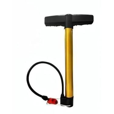 Imagem de Bomba Manual De Ar Encher Pneu De Bike Bicicleta Moto Carro Carrinho De Mão Fácil Universal (30cm)