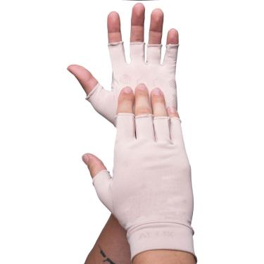 Imagem de Luva Curta com Proteção Solar Alux - Cor Nude - Tamanho G-Unissex