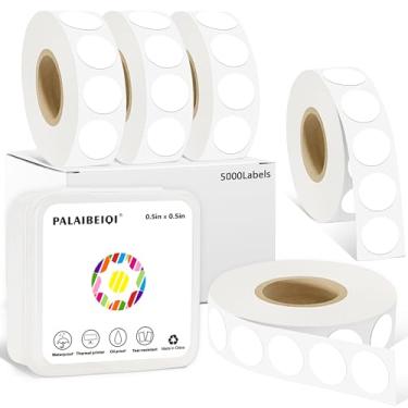 Imagem de PALAIBEIQI Adesivos de ponto de 1/2 polegada, etiquetas adesivas redondas removíveis de 1,27 cm, à prova d'água, à prova de óleo, fáceis de aplicar, para pré-escolares, artesanato, pequenas lojas de