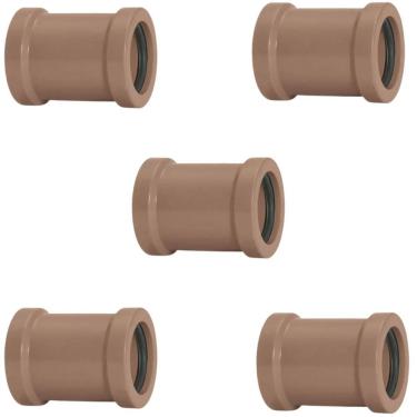 Imagem de Luva De Correr 40Mm Pvc Encanamento Conexão Kit 05 Un