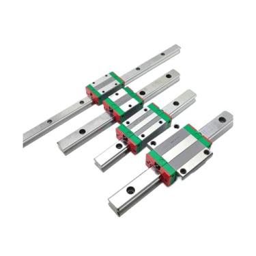 Imagem de S25HH0 HGW15 HGW15CC Trilho de guia linear com controle deslizante guia linear de alta precisão 100-550 mm + 1 peça de impressora 3D deslizante CNC (180 mm)