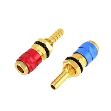 Imagem de Fafeicy Acessórios de Conectores Rápidos de Latão, Conexão Rápida de água/gás Com Tocha e Plugue, Conector de Soldagem de 8 Mm para Soldador MIG TIG,