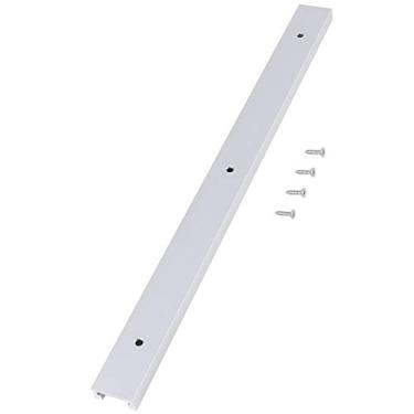 Imagem de Cryfokt Trilha de Ranhura Em T Resistente à Corrosão, Ranhura Em T de Alumínio Com Parafusos Auto-roscantes, para Ferramentas de Marcenaria, Perfeita para Várias Máquinas, 400 Mm