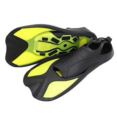 Imagem de aqxreight Barbatanas de Natação para Esportes Aquáticos Ao Ar Livre, Barbatanas de Mergulho Macias, Snorkel, Homem Adulto, Mulher, Sapatos de Natação, Preto, Amarelo, Protege o Tornozelo, Forma de