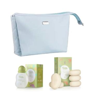 Imagem de Kit Mamãe E Bebê Nat Colônia Sabonete Necessaire