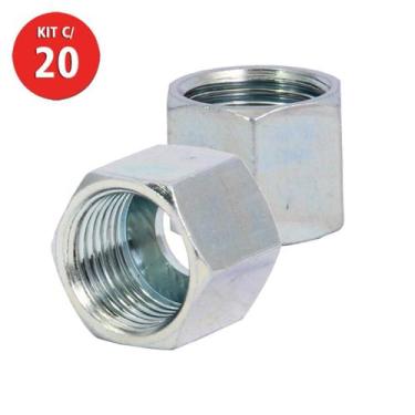 Imagem de Kit 20 Porca Sextavada Din Serie Leve M14-1.5xT08 Belenus