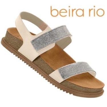 Imagem de Sandalia Beira Rio Original Papete Strass Feminina Rasteira-Feminino