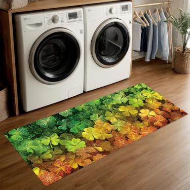 Imagem de ANNA QUEEN Tapete de lavanderia 50 x 129 cm – Tapete antiderrapante para cozinha rústica, entrada, cabana e decoração de casa