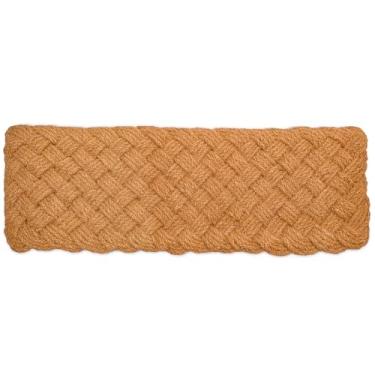 Imagem de MAINEVENT Capacho de corda 127 x 38 cm, tapete de porta de corda grande, trançado longo, trançado, tapete náutico de nó de marinheiro para ambientes internos e externos cobertos