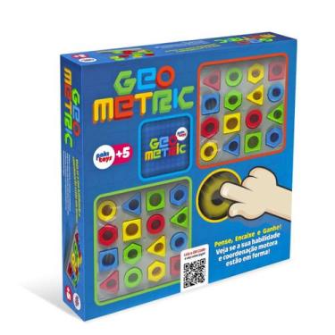 Imagem de Brinquedo Jogo GeoMetric Educativo Pedagógico - Paki Toys