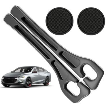 Imagem de POSPICE Organizador de enchimento de lacunas de assento de carro compatível com acessórios Chevy Trax Malibu Equinox Bloqueador de plugue de lacuna de assento com slot de armazenamento antiderrapante