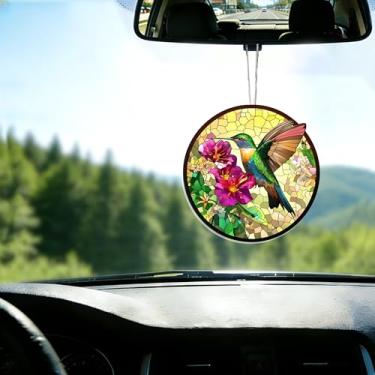 Imagem de Acrílico colorido, apanhador de sol, decoração de janela suspensa de coruja, arte de parede de arco-íris, para sala de estar, quarto, varanda, interior e exterior, jardim, enfeites de Natal 19 x 19 cm