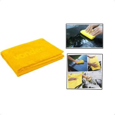 Imagem de Toalha Microfibra Extramacia Seca Automotiva 60X40Cm Amarelo