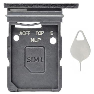 Imagem de Ubrokeifixit Suporte de bandeja de cartão SIM único Galaxy A36 5G A366U1 de substituição para Samsung Galaxy A36 5G SM-A366U A366W A366U1 A366B A366E, com pino de ejeção (A366U-Preto)