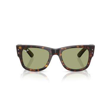 Imagem de Óculos de Sol Ray-Ban Mega Wayfarer 0RB0840S 902/4E Tam 51 / Havana Marrom - Lentes Verde