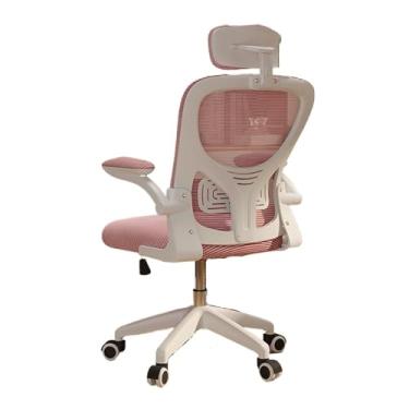 Imagem de Cadeira de escritório ergonômica cadeira de escritório de encosto alto com encosto de cabeça executivo, roda de nylon e apoios de braço ajustáveis, cadeira de escritório executivo de malha rolante