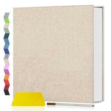 Imagem de Popotop Álbum de fotos autoadesivo álbum de recortes para fotos 10 x 15 x 17 20 x 25 cm, livro de fotos faça você mesmo como kits de suprimentos para álbuns, presentes de aniversário para mulheres