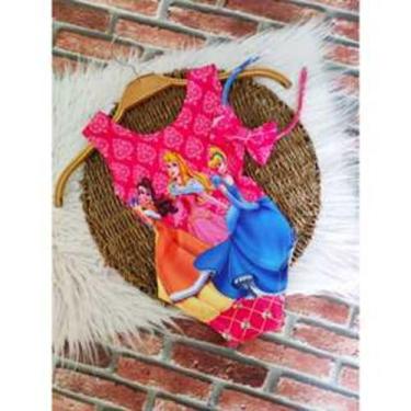 Imagem de Bodys Menina Infantil Temático Princesas Disney +Tiara, 01 ANO A 05 AN