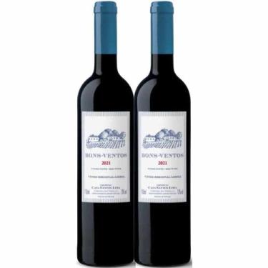 Imagem de Kit 2 Garrafas Vinho Tinto Bons Ventos 750ml
