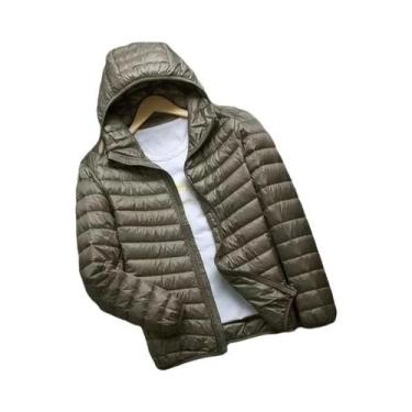 Imagem de Masculino 0-10  Jaqueta De Inverno Ultra Leve Com Capuz Em Plumas De P