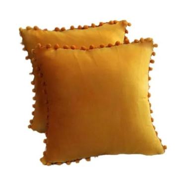 Imagem de Capa De Almofada Decorativa Com Franjas De Macramê E Flores Para Sofá 