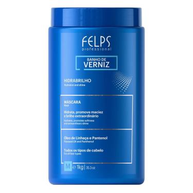 Imagem de Máscara de Tratamento Banho de Verniz Hidrabrilho Felps Professional - 1kg