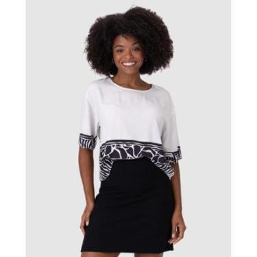 Imagem de Blusa Ampla Feminina Estampada Em Viscose-Feminino