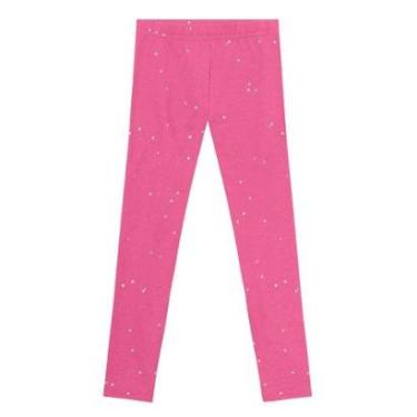 Imagem de Calça Legging Infantil Menina em Molecotton Rosa Brandili-Feminino