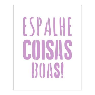 Imagem de Stencil Tamako Espalhe Coisas Boas - 20X25Cm - Ref B538