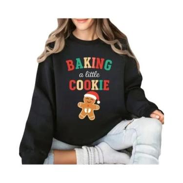 Imagem de Moletom De Natal Para Gestantes: Engraçado Moletom De Moletom Com Capu