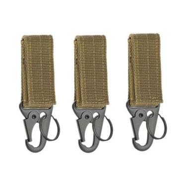 Imagem de Mosquetão Tático De Nylon Para Chaveiro, Suporte De Chaves EDC, Gancho