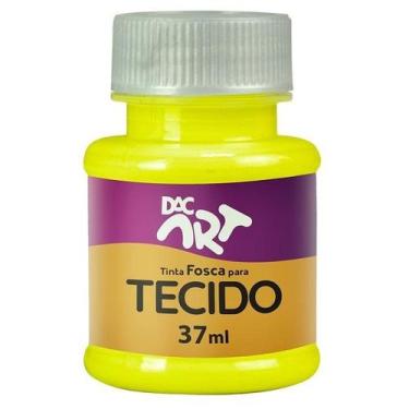 Imagem de Tinta Fosca para Tecido 37ML Amarelo Limao DAC
