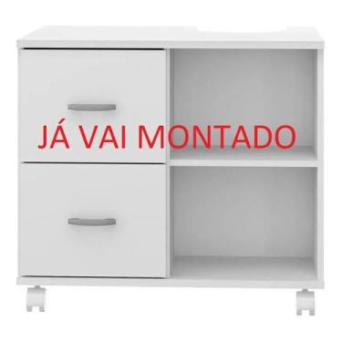 Imagem de Banheiro Recorte Pia Coluna Luxo 2 Gavetas - Ecoplanejados