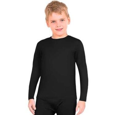 Imagem de Blusa Segunda Pele Infantil Frio Térmica Menina Menino Slim Prime, Pre