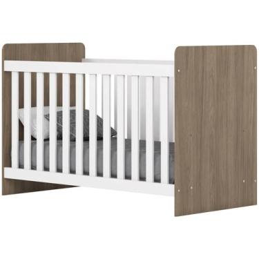 Imagem de Berço Labirinto Rústico/Branco - Móveis Henn, Rústico e Branco