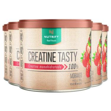 Imagem de Kit 5 Creatina Monohidratada Nutrify 210g Morango