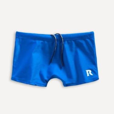 Imagem de Sunga Infantil Boxer  Azul com Proteção Solar UV 50+ Reserva-Masculino