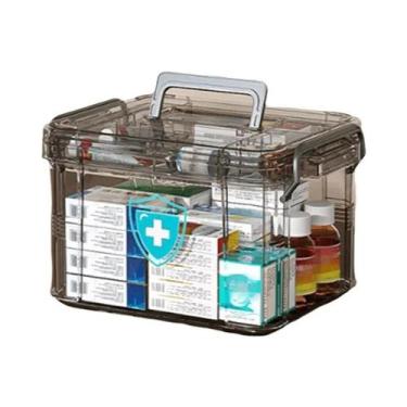 Imagem de Caixa De Armazenamento De Medicamentos Transparente Em PP Plástico À P