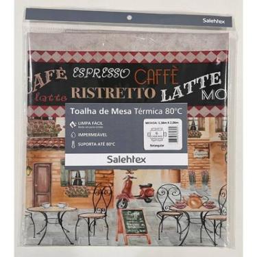 Imagem de Toalha de Mesa Térmica Retangular Branca Salehtex Impermeável