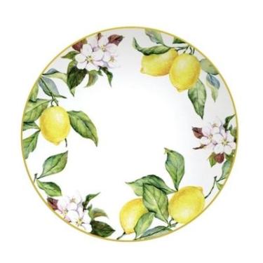 Imagem de Prato Raso Porcelana 28cm Tramontina Carmen Decorado