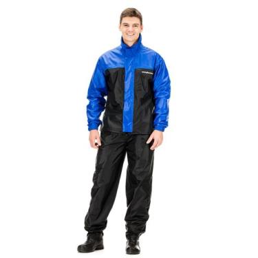 Imagem de Capa Chuva Motoqueiro Nylon Luxo Gola Forro Ventilação Cores - Pantane