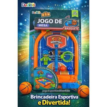 Imagem de Jogo Basquete Mesa Catapulta Lançador Bolinha Brinquedo - Dutetoys
