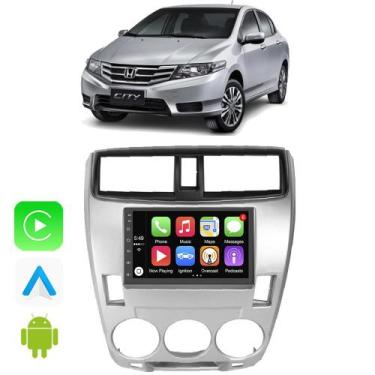Imagem de Kit Central Multimidia Android Auto Carplay City 2009 2010 2011 2012 2
